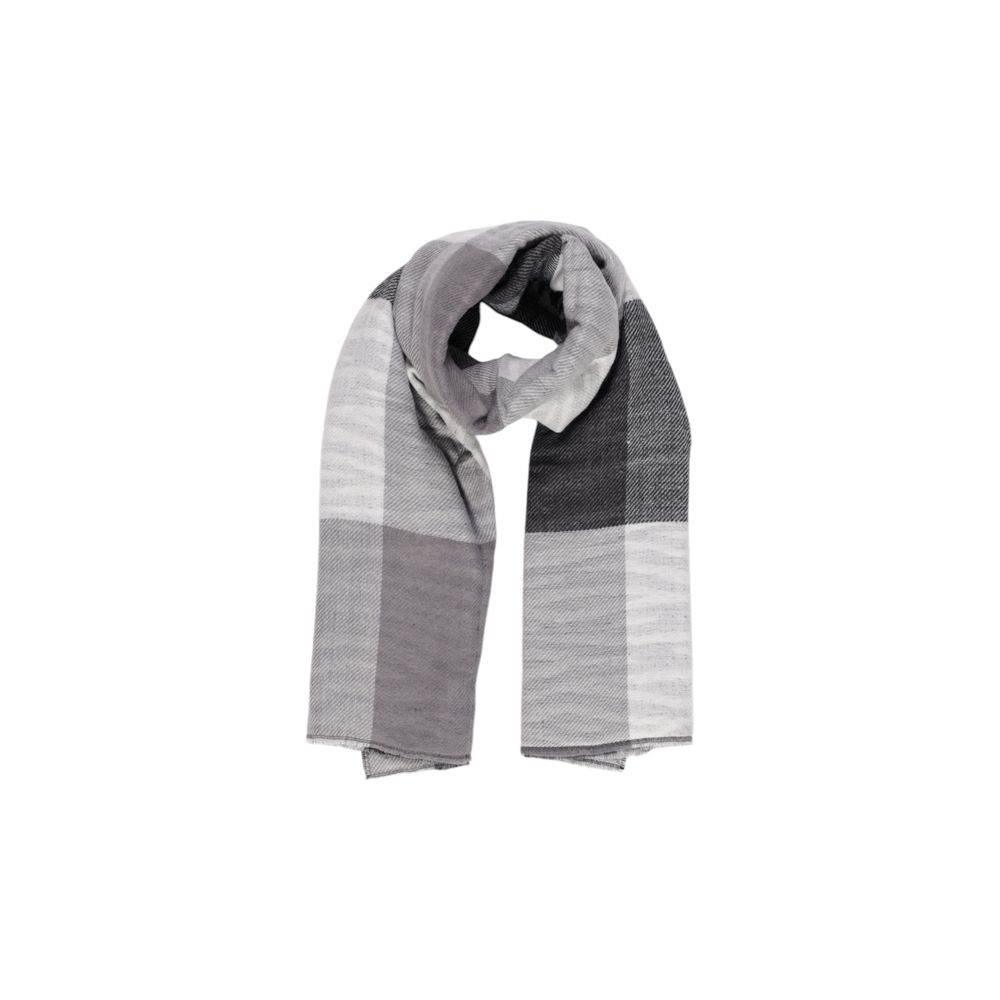 Pieces Black Recycled Polyester Scarf - Hilstor