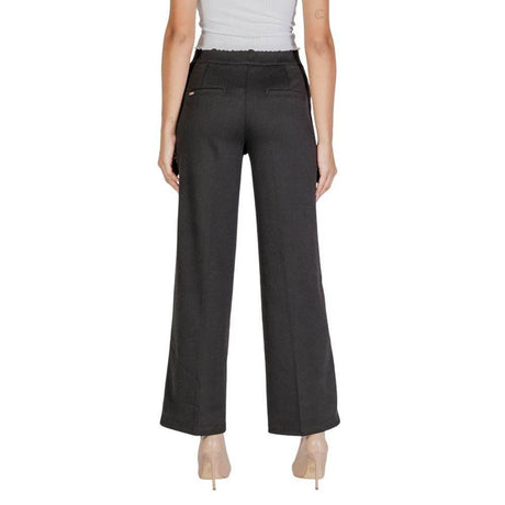 Street One Black Polyester Pant - Hilstor