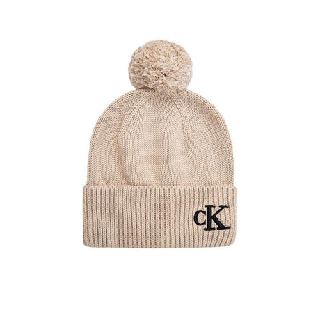 Calvin Klein Beige Cotton Hat - Hilstor