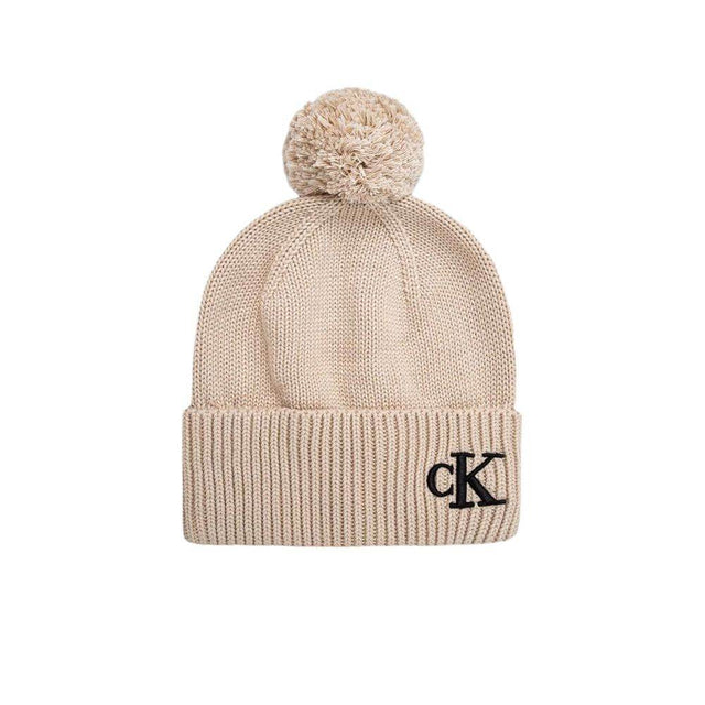 Calvin Klein Beige Cotton Hat - Hilstor