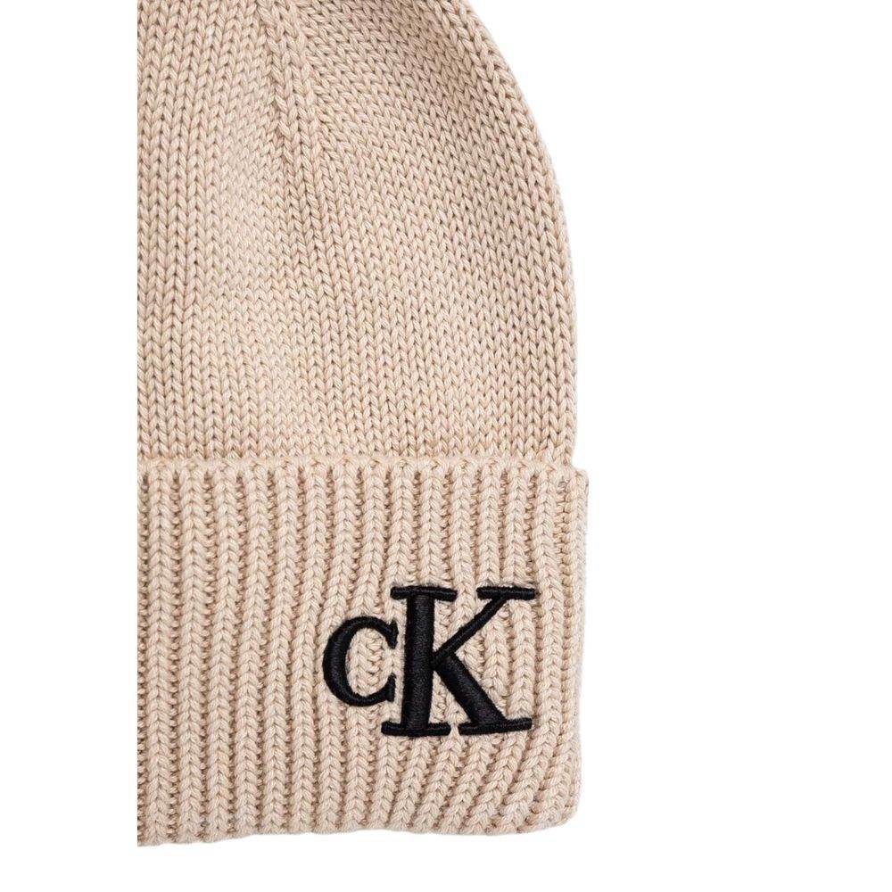 Calvin Klein Beige Cotton Hat - Hilstor