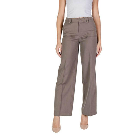 Only Gray Polyester Jeans & Pant - Hilstor