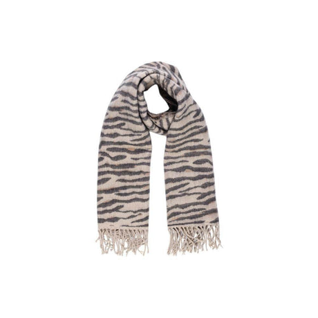 Pieces Beige Acrylic Scarf - Hilstor