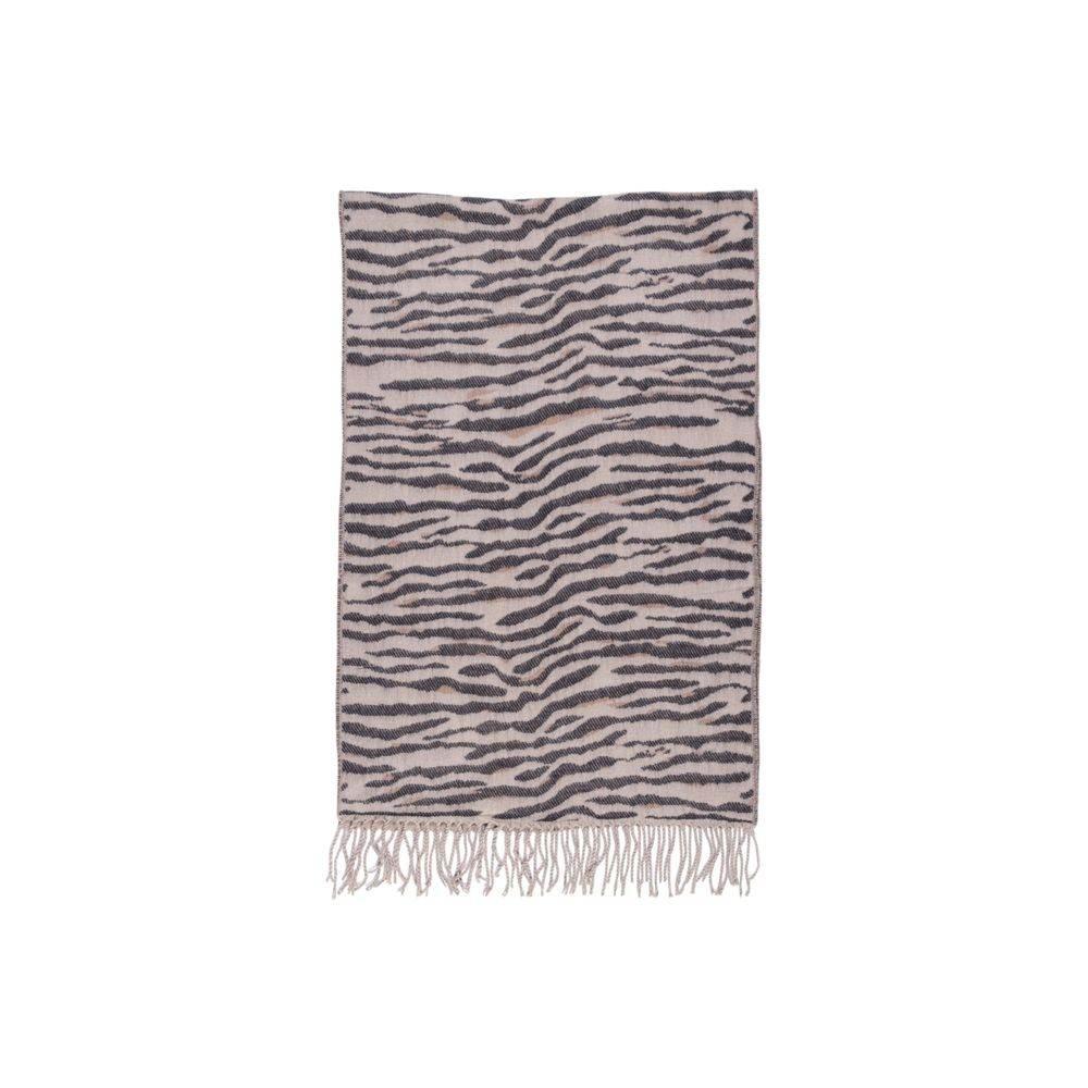 Pieces Beige Acrylic Scarf - Hilstor