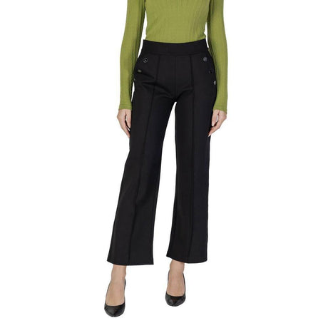 Street One Black Viscose Pant - Hilstor