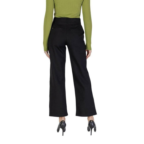 Street One Black Viscose Pant - Hilstor