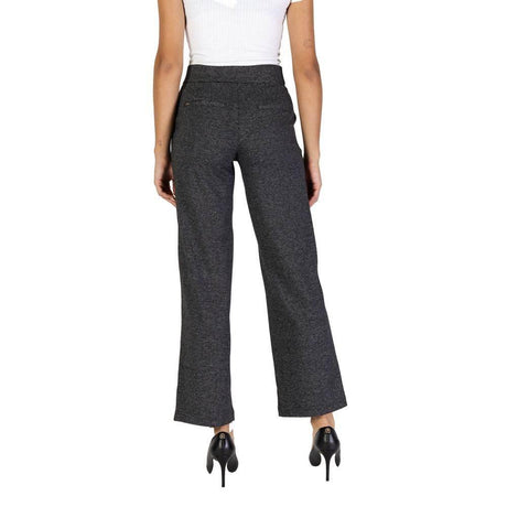 Street One Black Polyester Pant - Hilstor