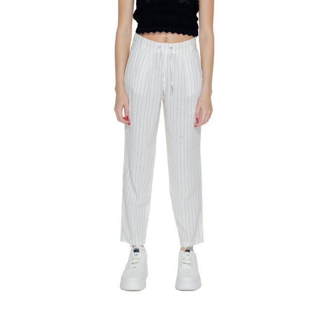 Only White Linen Jeans & Pant - Hilstor