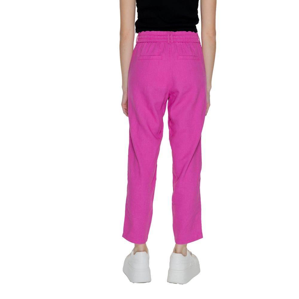 Only Multicolor Linen Jeans & Pant - Hilstor