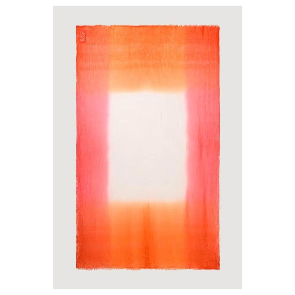 Desigual Orange Polyester Scarf - Hilstor