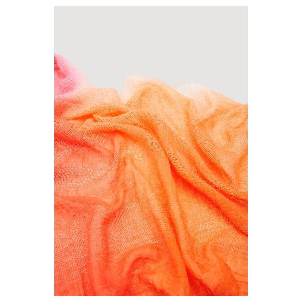 Desigual Orange Polyester Scarf - Hilstor
