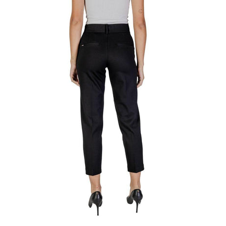 Street One Black Viscose Pant - Hilstor