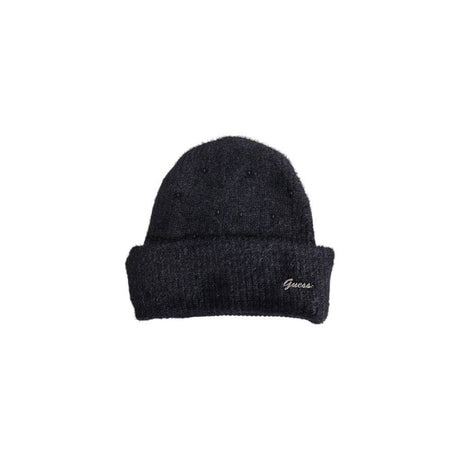 Guess Black Cotton Hat - Hilstor