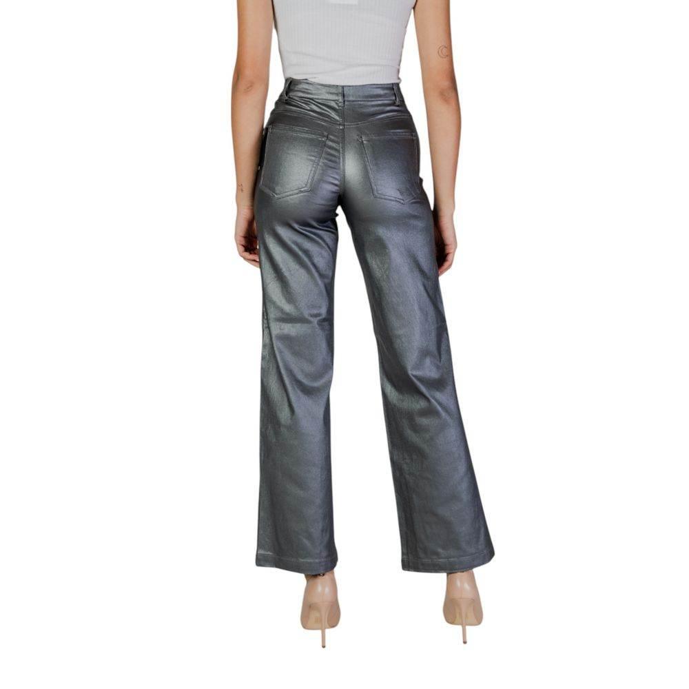 Jacqueline De Yong Silver Viscose Pant - Hilstor