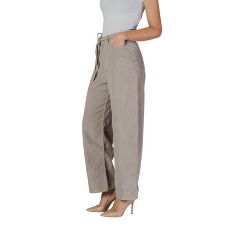 Only Beige Cotton Jeans & Pant - Hilstor