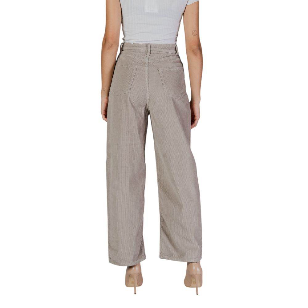 Only Beige Cotton Jeans & Pant - Hilstor