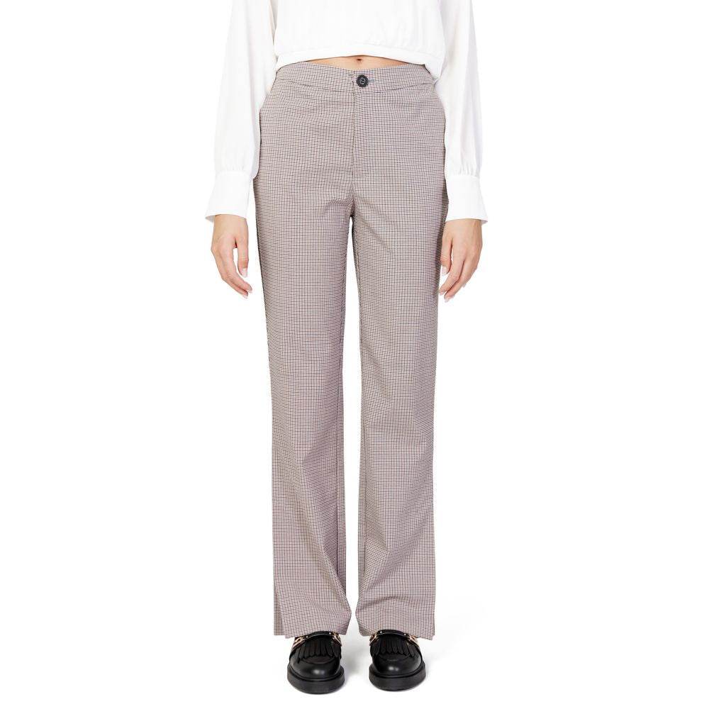 Only Beige Polyester Jeans & Pant - Hilstor