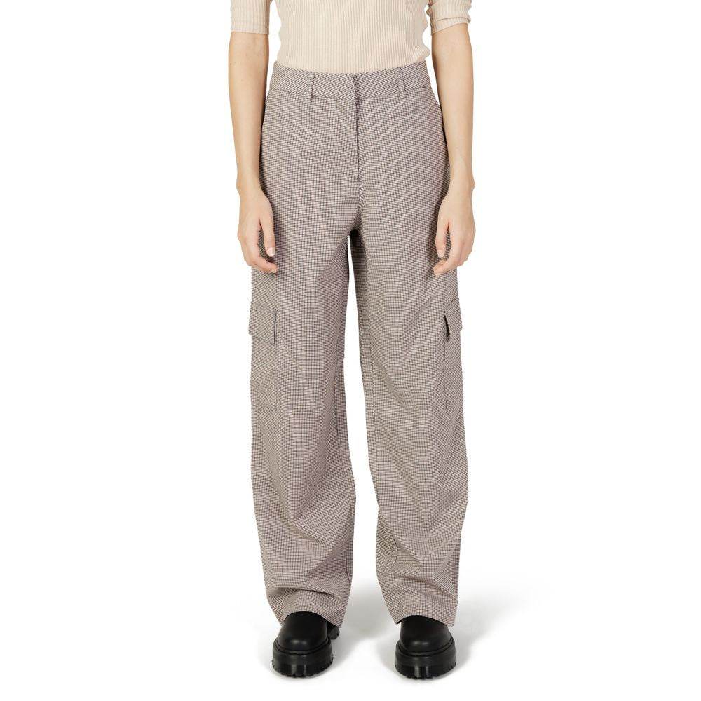 Only Beige Polyester Jeans & Pant - Hilstor