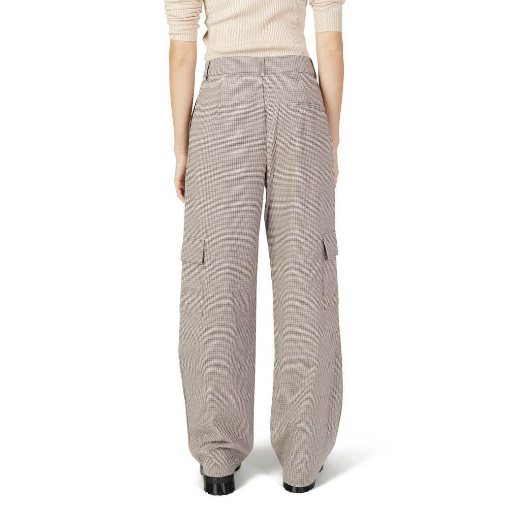 Only Beige Polyester Jeans & Pant - Hilstor