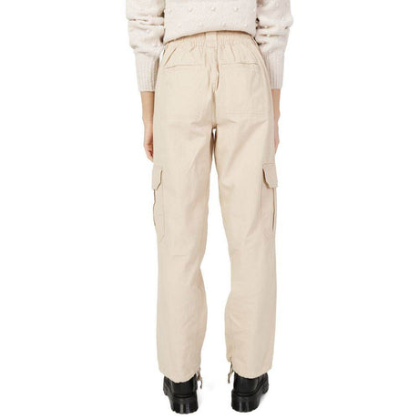 Only Beige Cotton Jeans & Pant - Hilstor