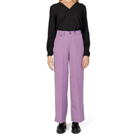 Street One Purple Lyocell Pant - Hilstor