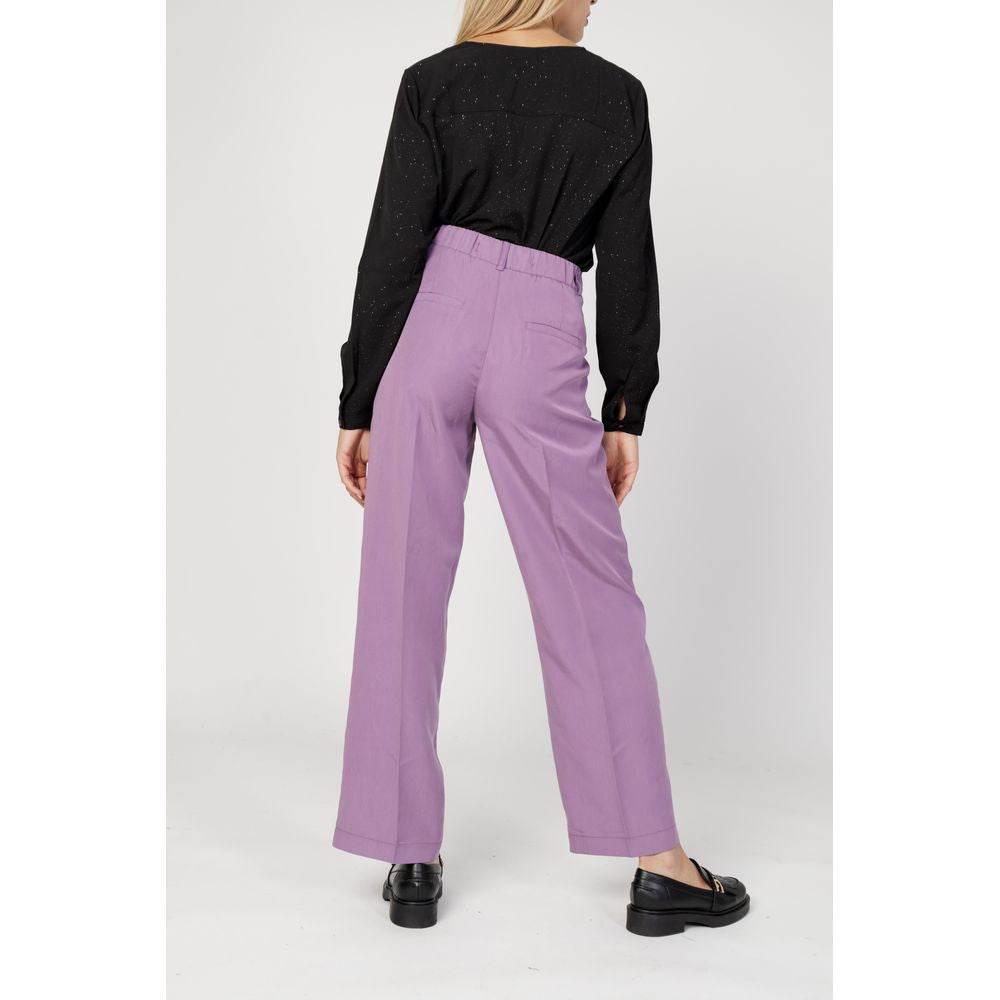 Street One Purple Lyocell Pant - Hilstor