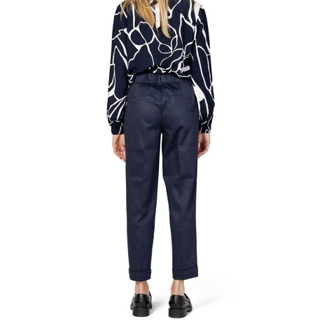 Street One Blue Viscose Pant - Hilstor