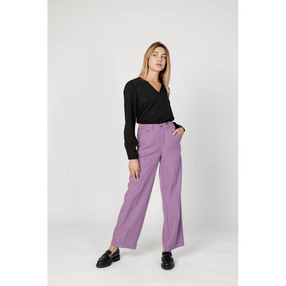 Street One Purple Lyocell Pant - Hilstor