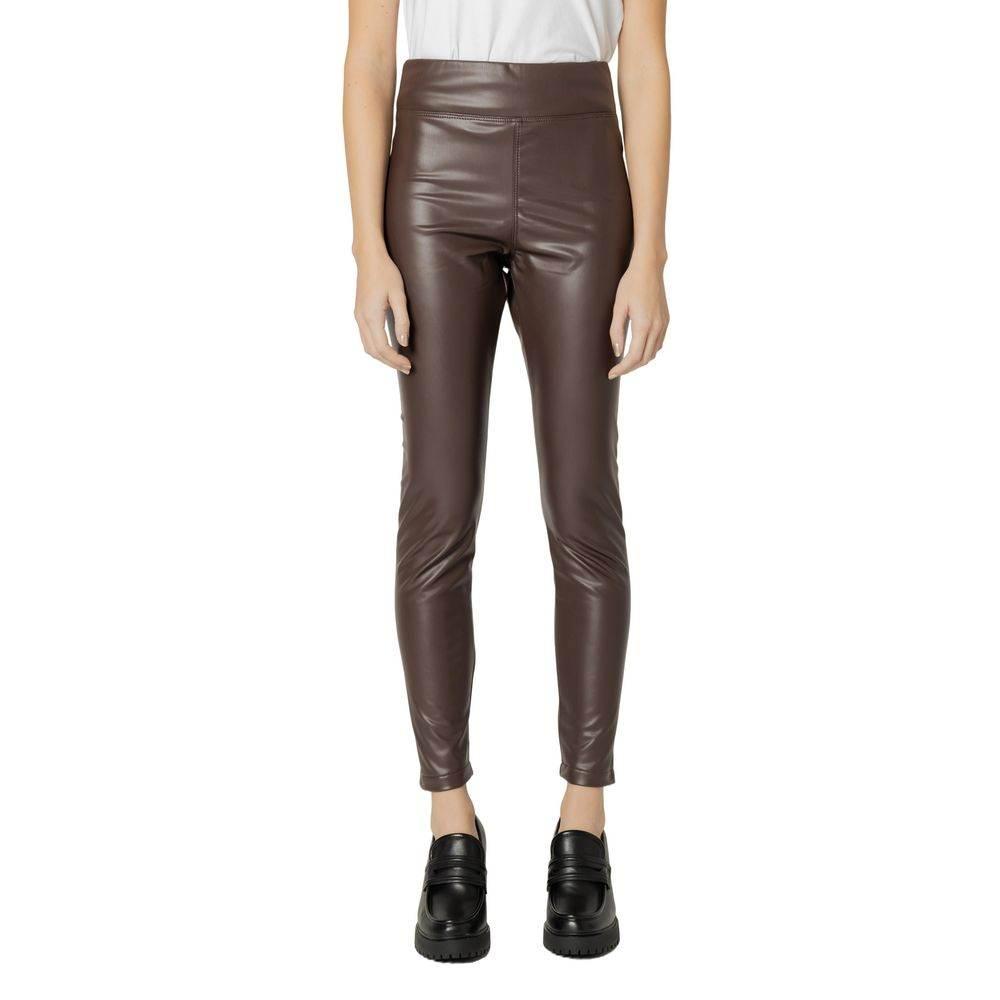 Street One Brown Polyester Jeans & Pant - Hilstor