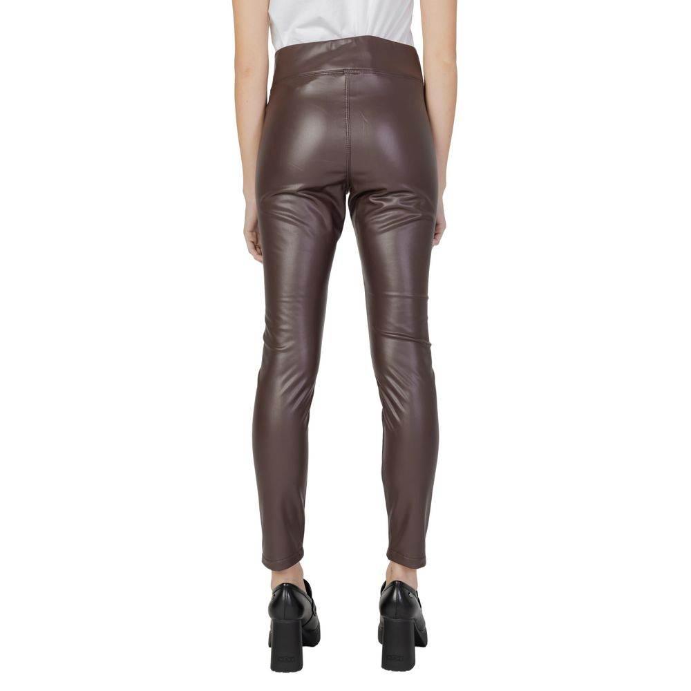 Street One Brown Polyester Jeans & Pant - Hilstor