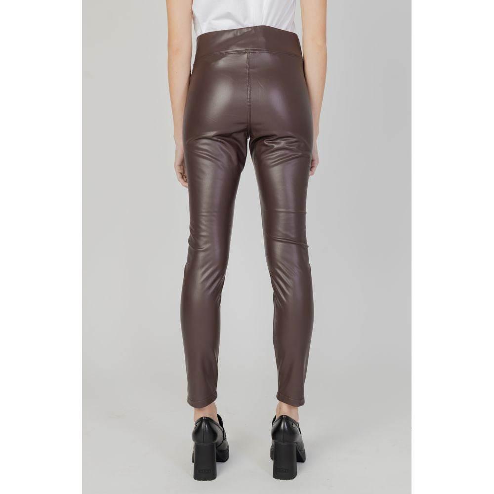 Street One Brown Polyester Jeans & Pant - Hilstor
