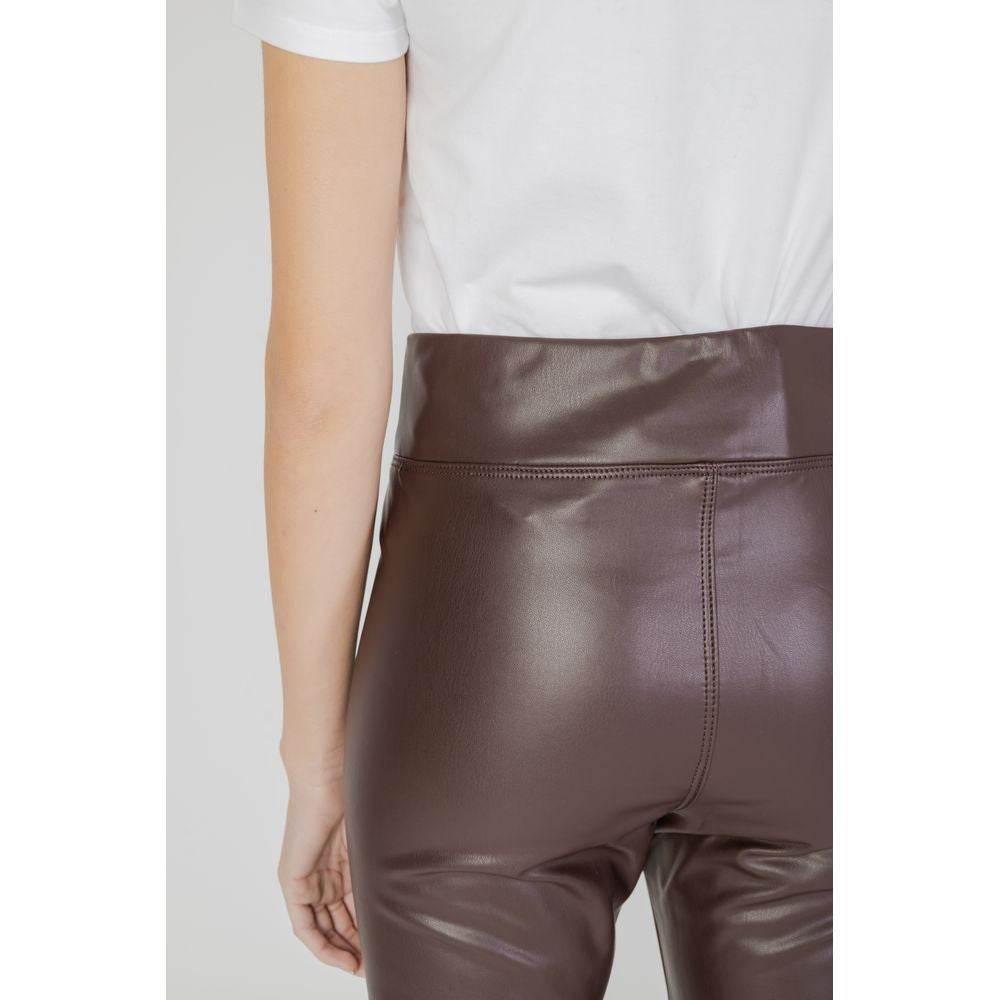 Street One Brown Polyester Jeans & Pant - Hilstor