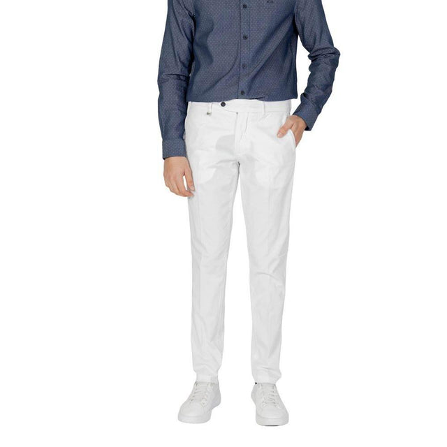 Antony Morato Cream Cotton Skinny Pant - Hilstor