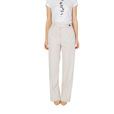 Only Beige Polyester Jeans & Pant - Hilstor