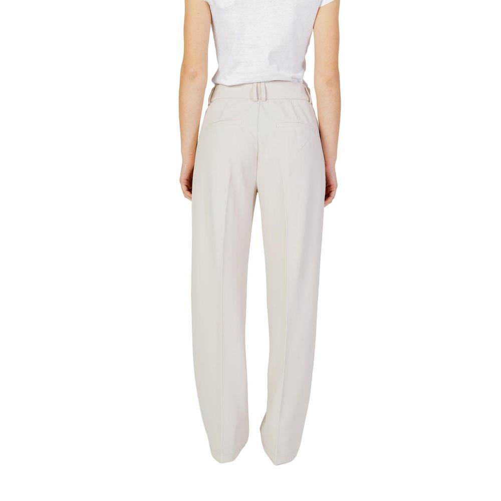 Only Beige Polyester Jeans & Pant - Hilstor
