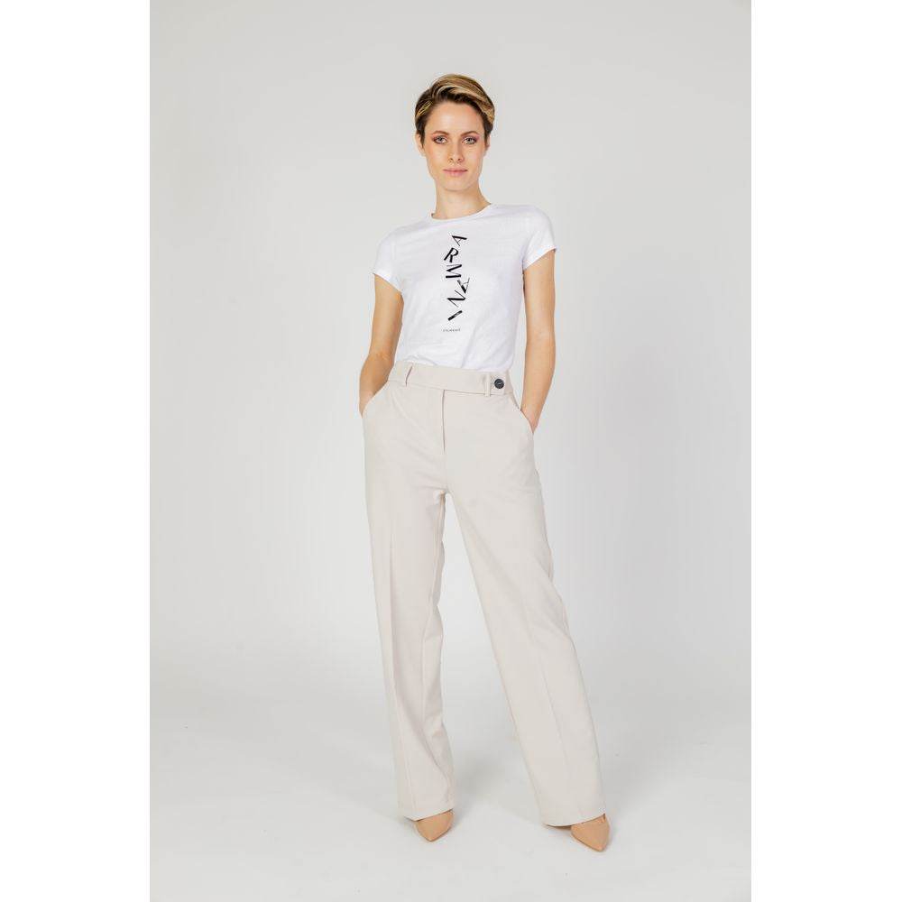 Only Beige Polyester Jeans & Pant - Hilstor