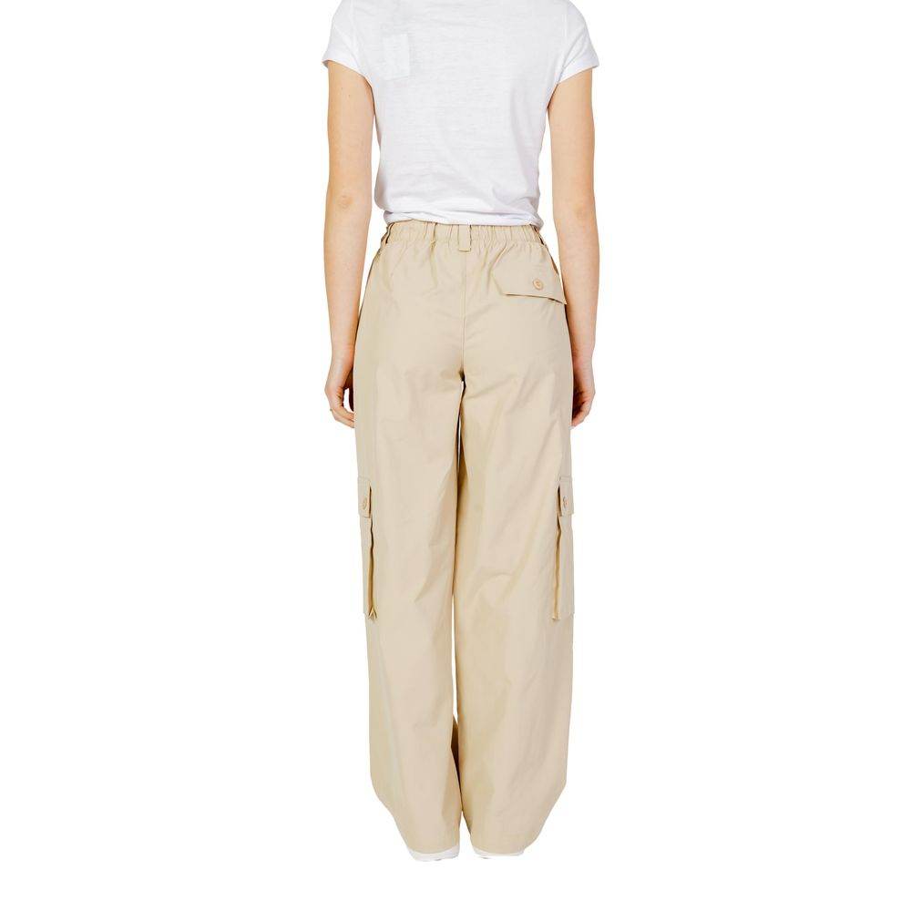 Only Beige Cotton Jeans & Pant - Hilstor