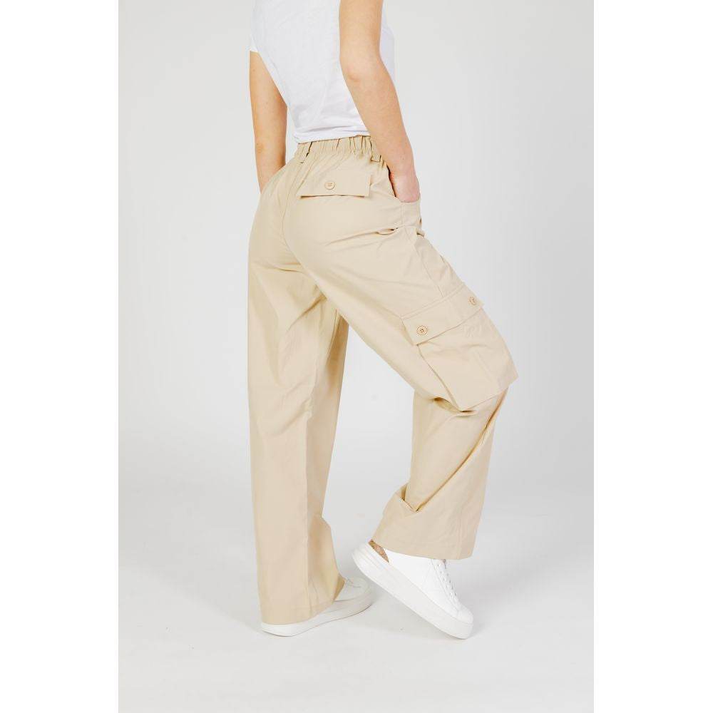 Only Beige Cotton Jeans & Pant - Hilstor