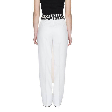 Only White Polyester Jeans & Pant - Hilstor