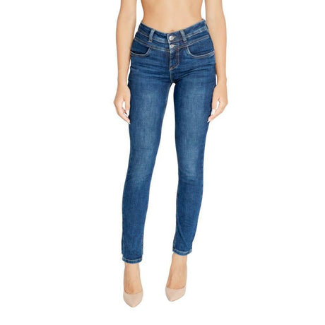 Street One Blue Cotton Mom Jean - Hilstor