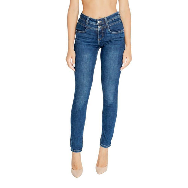 Street One Blue Cotton Mom Jean - Hilstor