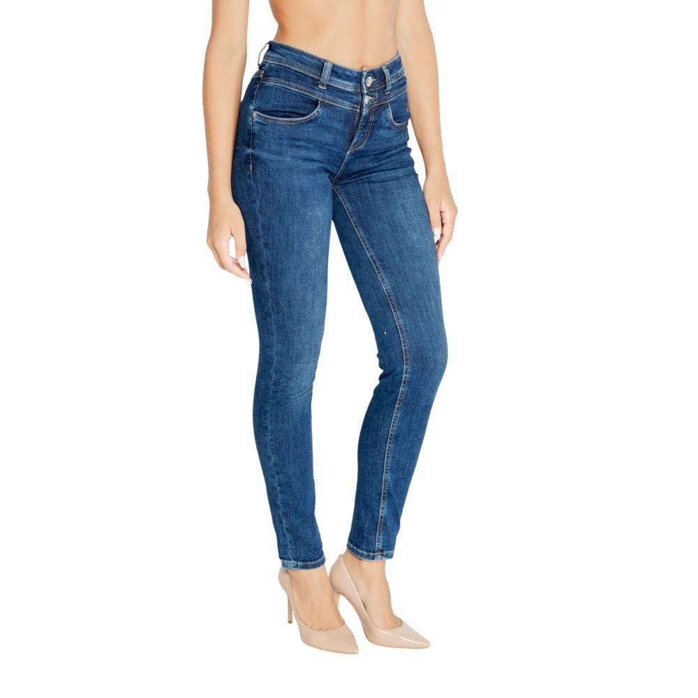 Street One Blue Cotton Mom Jean - Hilstor
