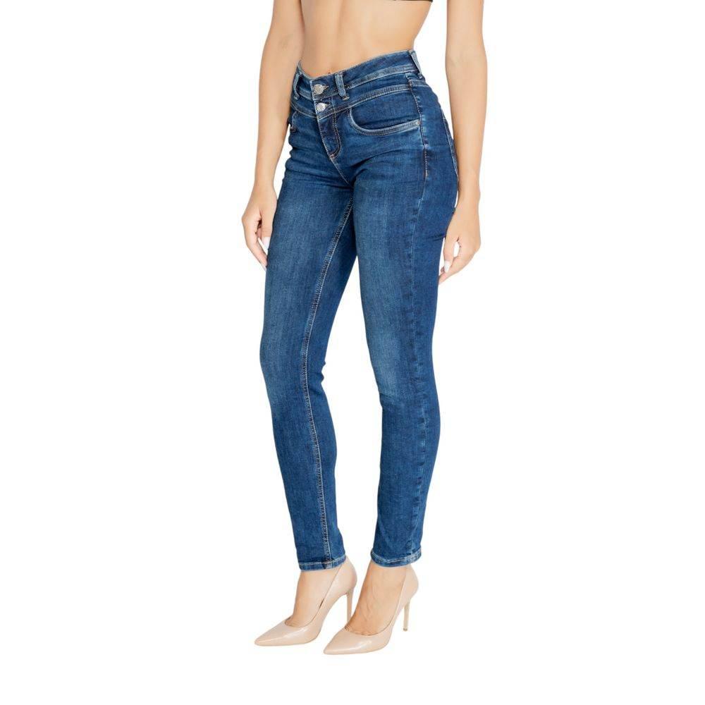 Street One Blue Cotton Mom Jean - Hilstor