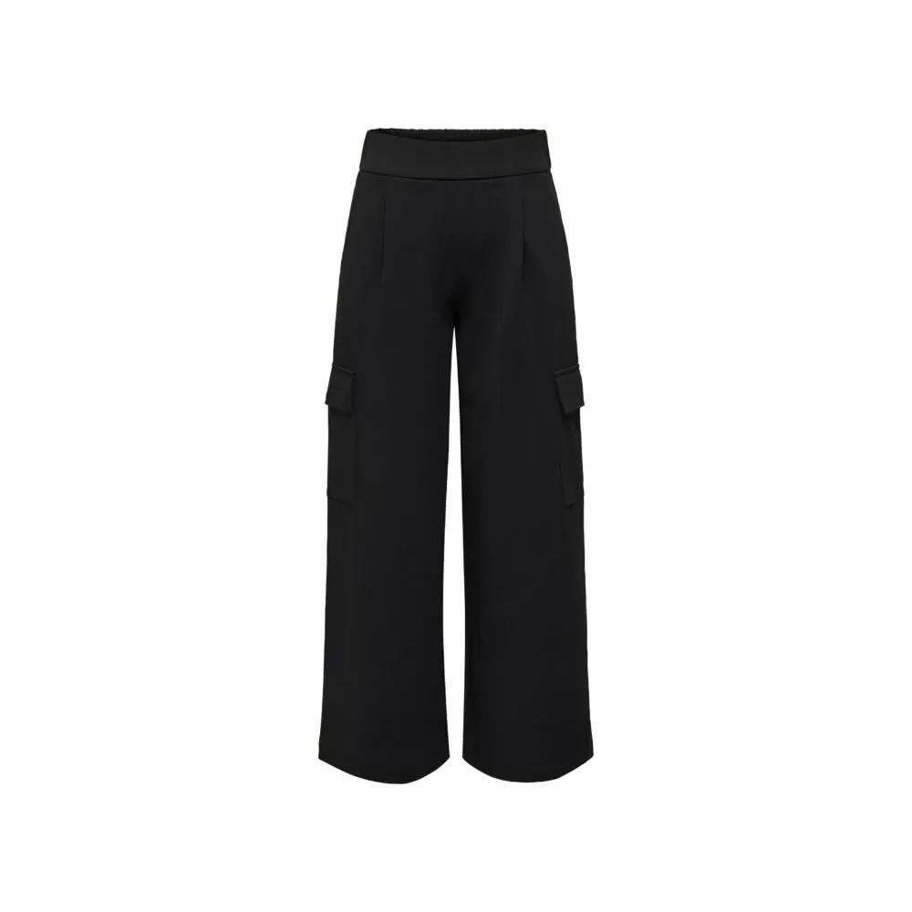 Jacqueline De Yong Black Polyester Pant - Hilstor