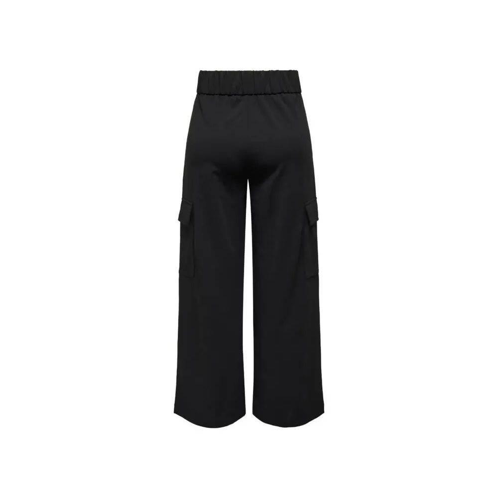 Jacqueline De Yong Black Polyester Pant - Hilstor