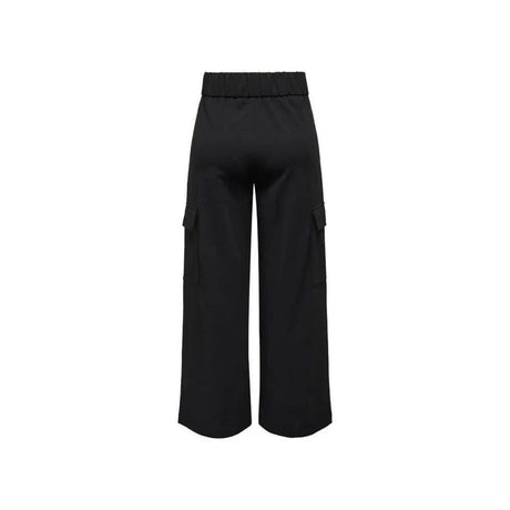 Jacqueline De Yong Black Polyester Pant - Hilstor