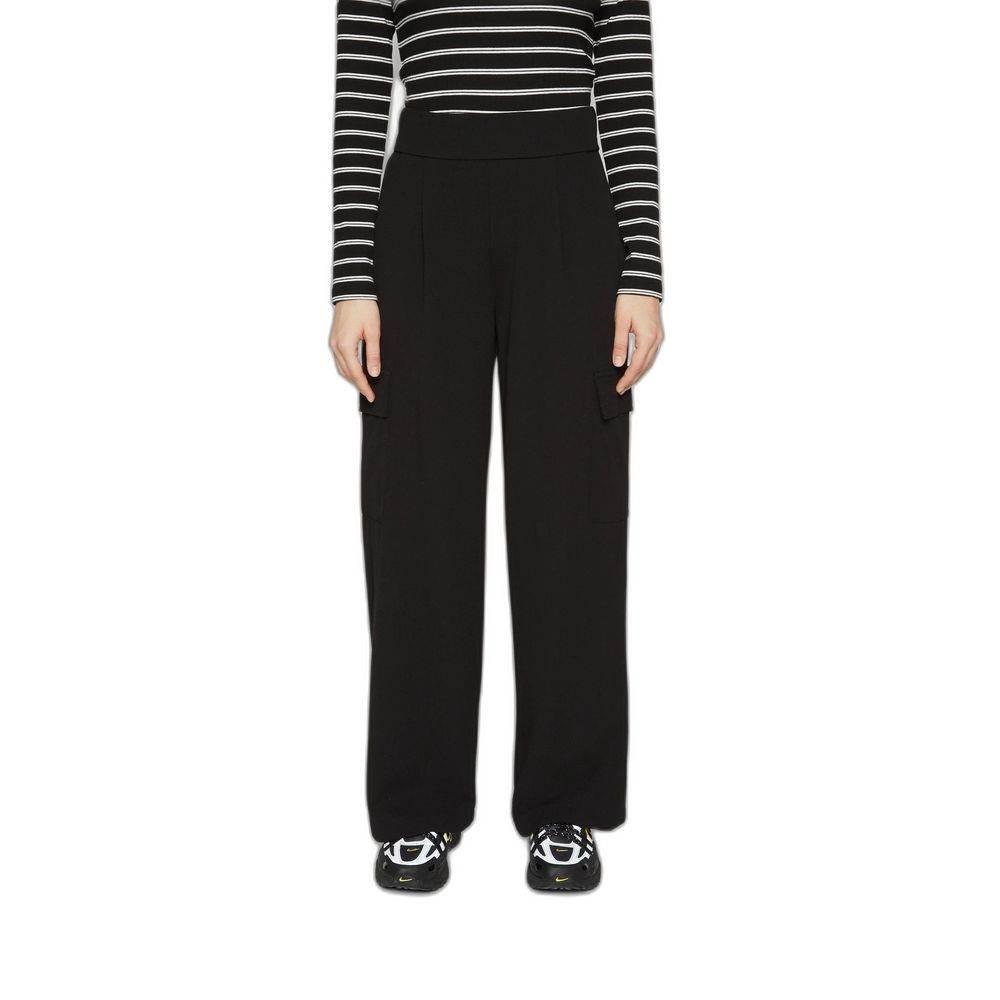 Jacqueline De Yong Black Polyester Pant - Hilstor