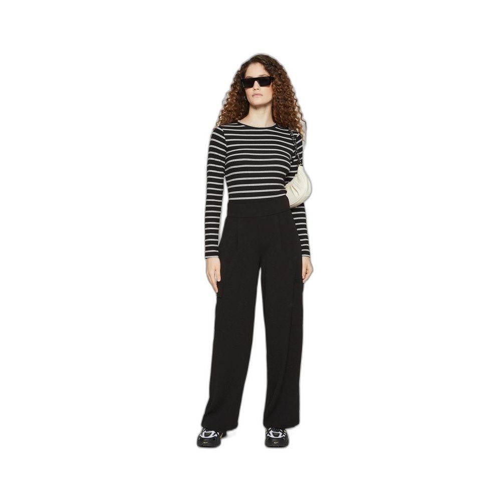 Jacqueline De Yong Black Polyester Pant - Hilstor