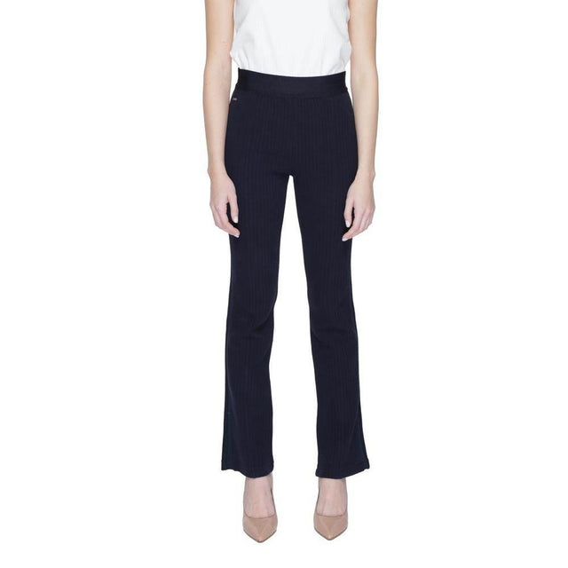 Street One Blue Cotton Pant - Hilstor