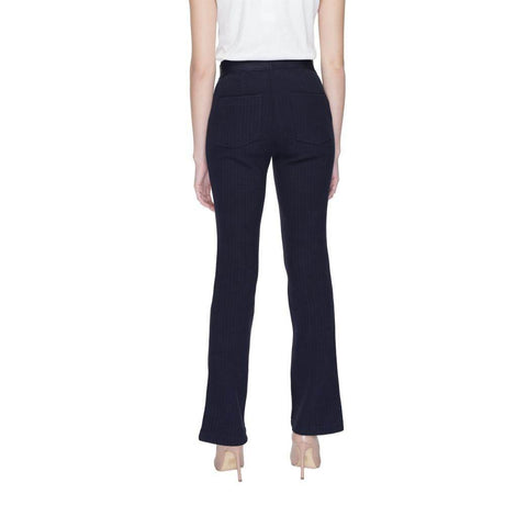 Street One Blue Cotton Pant - Hilstor